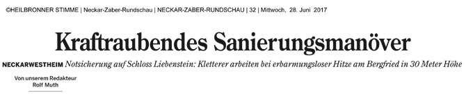 Heilbronner Stimme Notsicherung Bergfried Heilbronner Stimme Notsicherung Bergfried